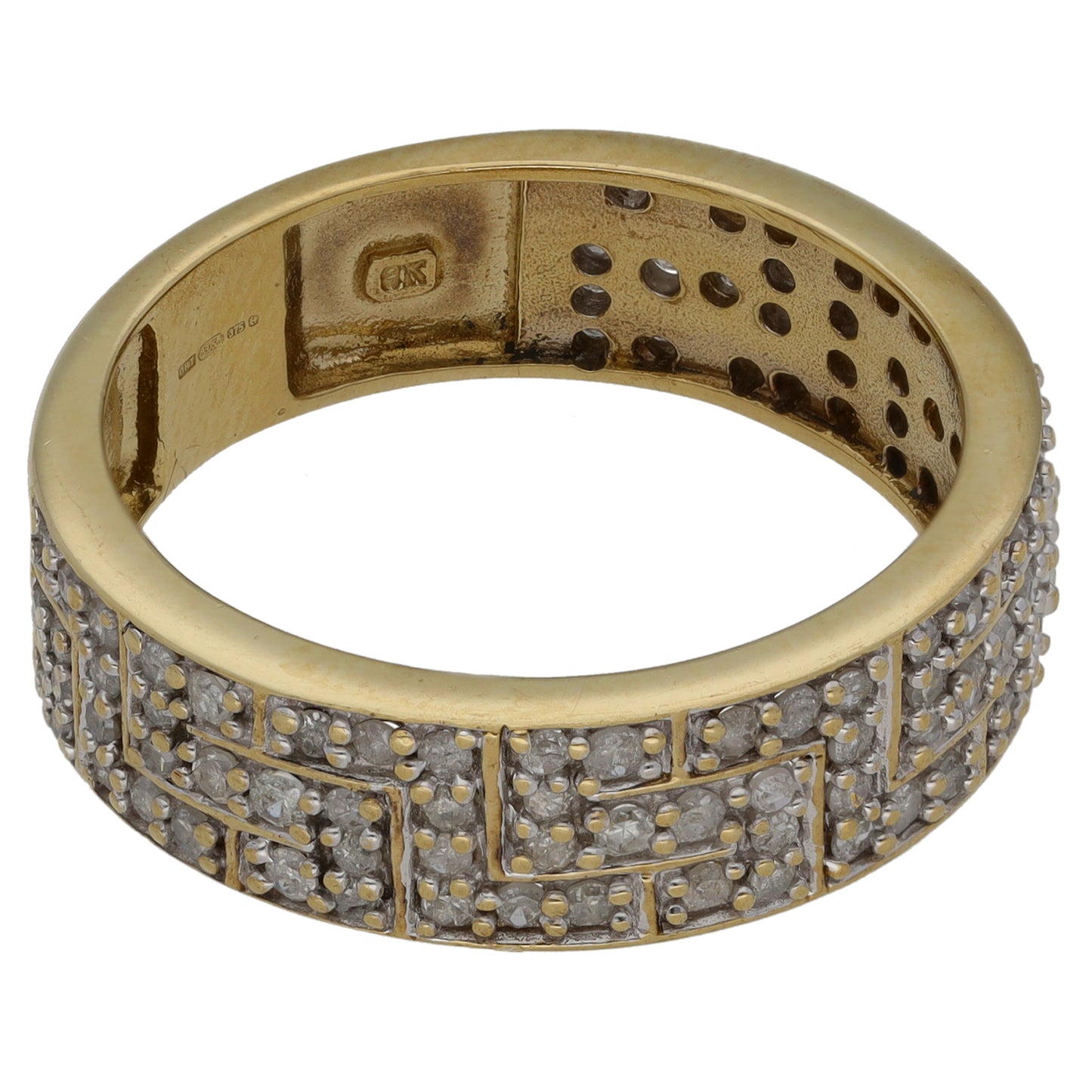 9ct Gold 1.00ct Diamond Alternative Ring Size V