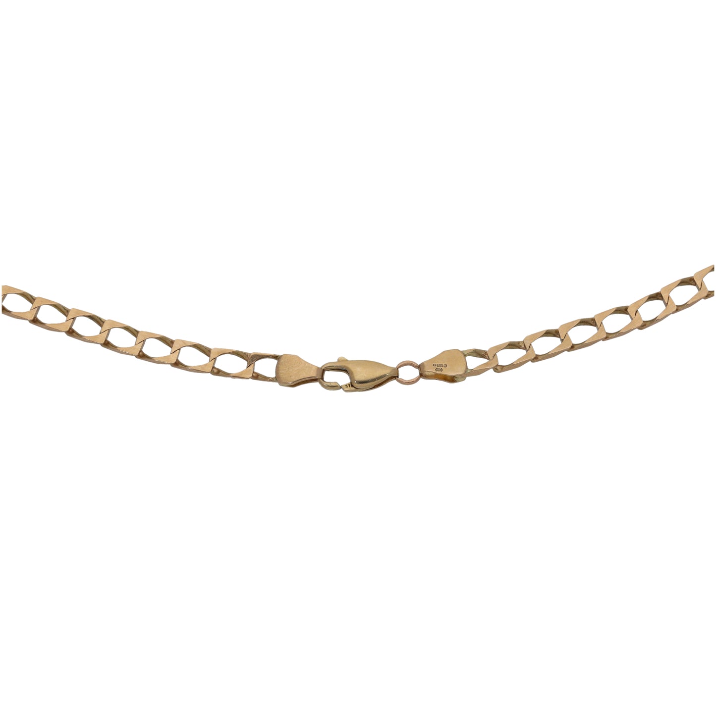 9ct Gold Curb Chain 26"
