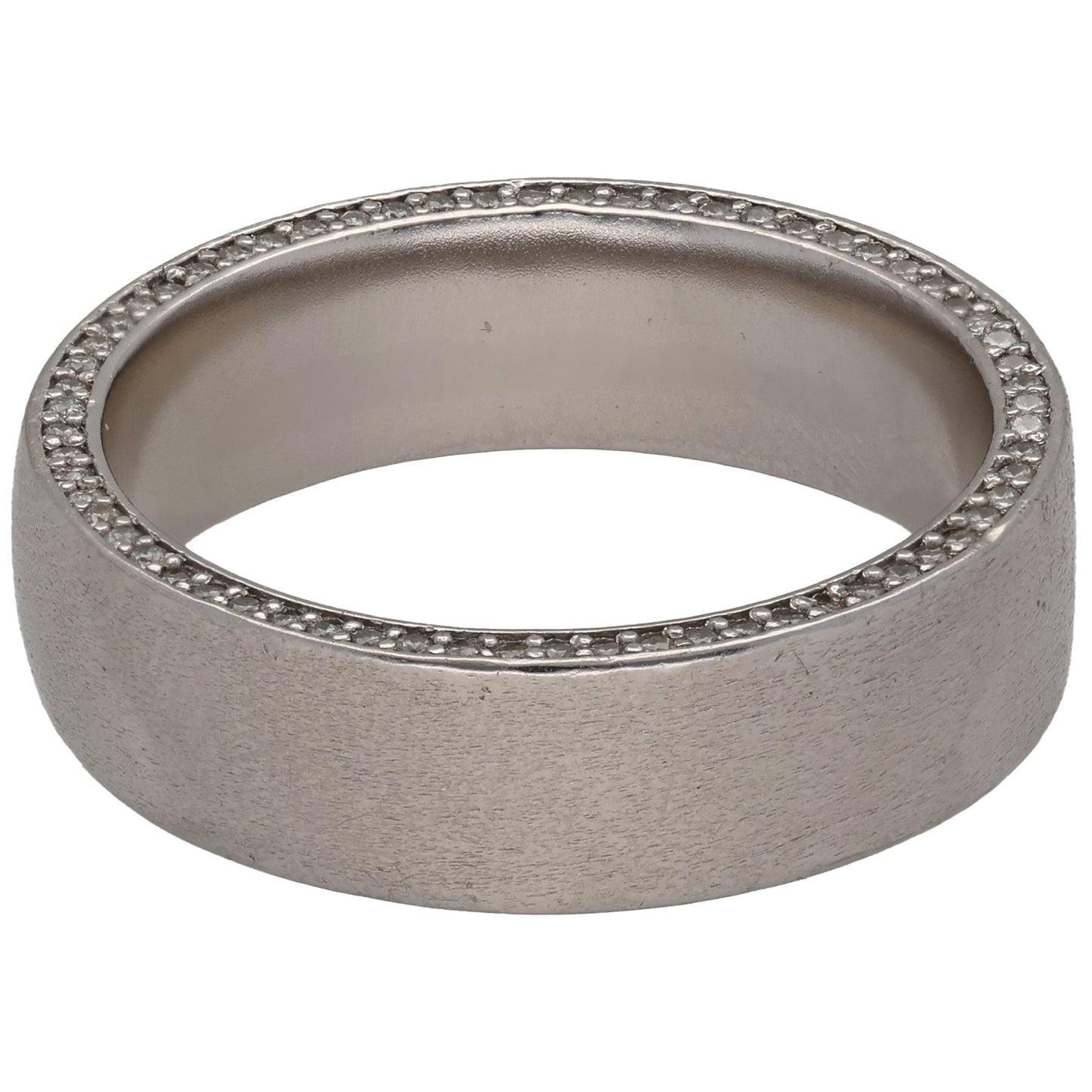 Platinum 0.60ct Diamond Wedding Ring Size X