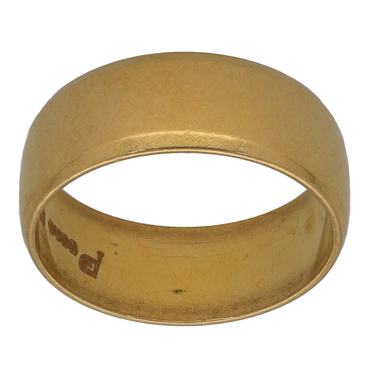 22ct Gold Plain Wedding Ring Size O