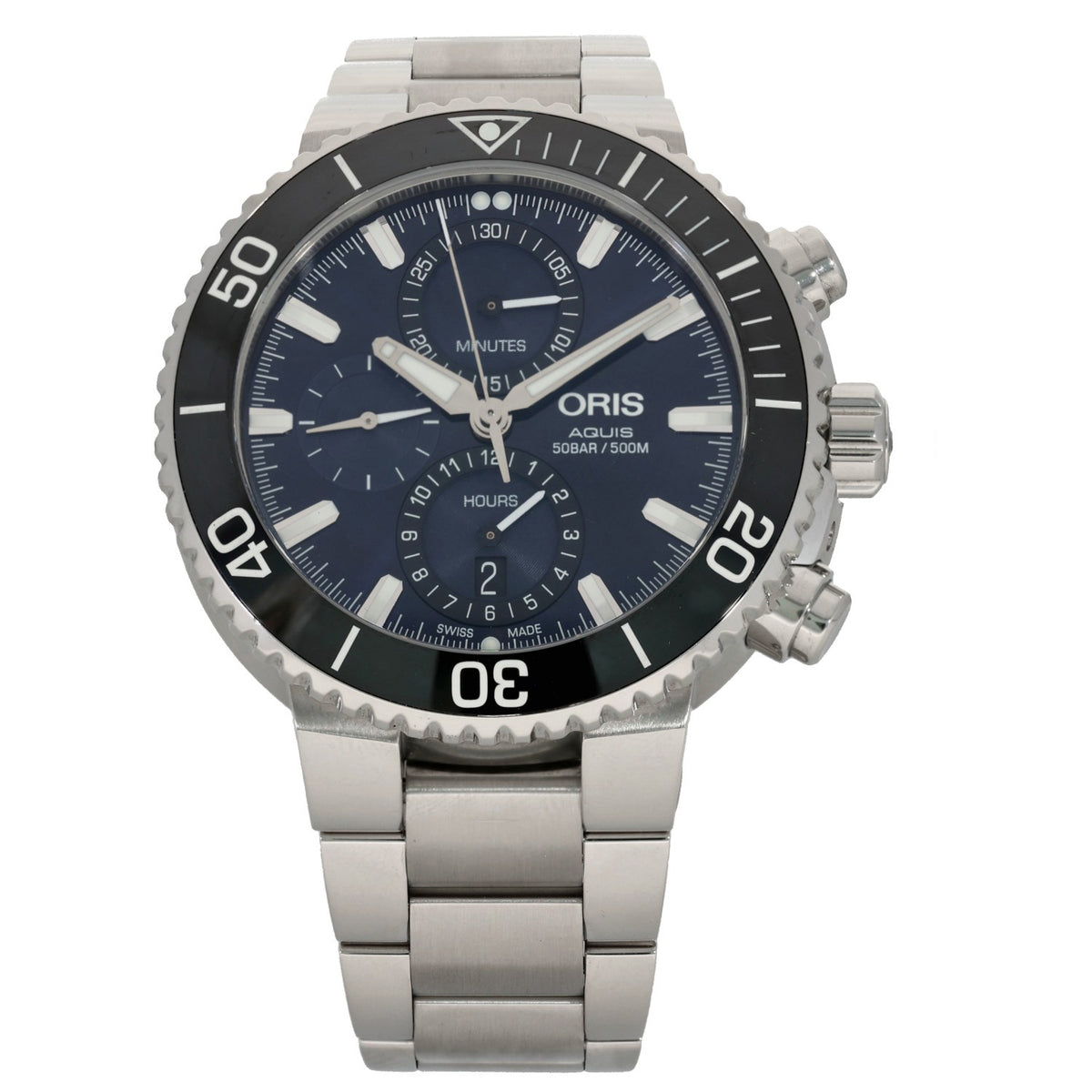 Oris Aquis 7743 45.5mm Stainless Steel Watch
