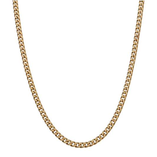 9ct Gold Curb Chain 22"
