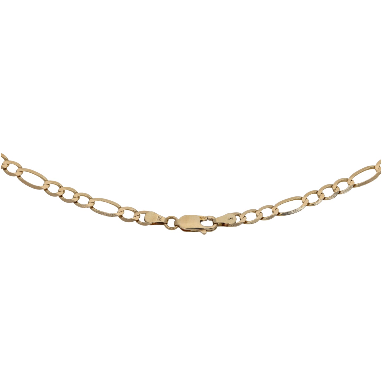 9ct Gold Figaro Chain 18"