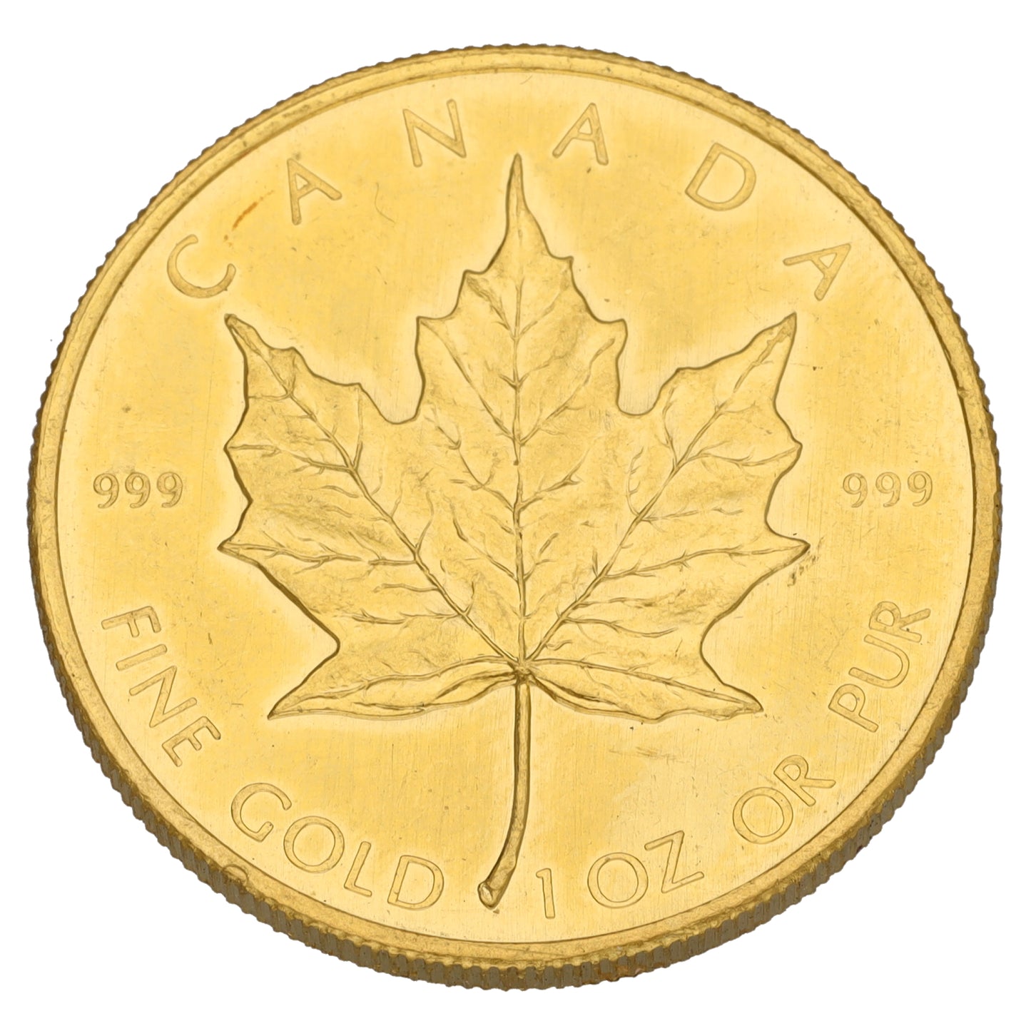 24ct Gold Canada Maple 1 OZ Coin 1981