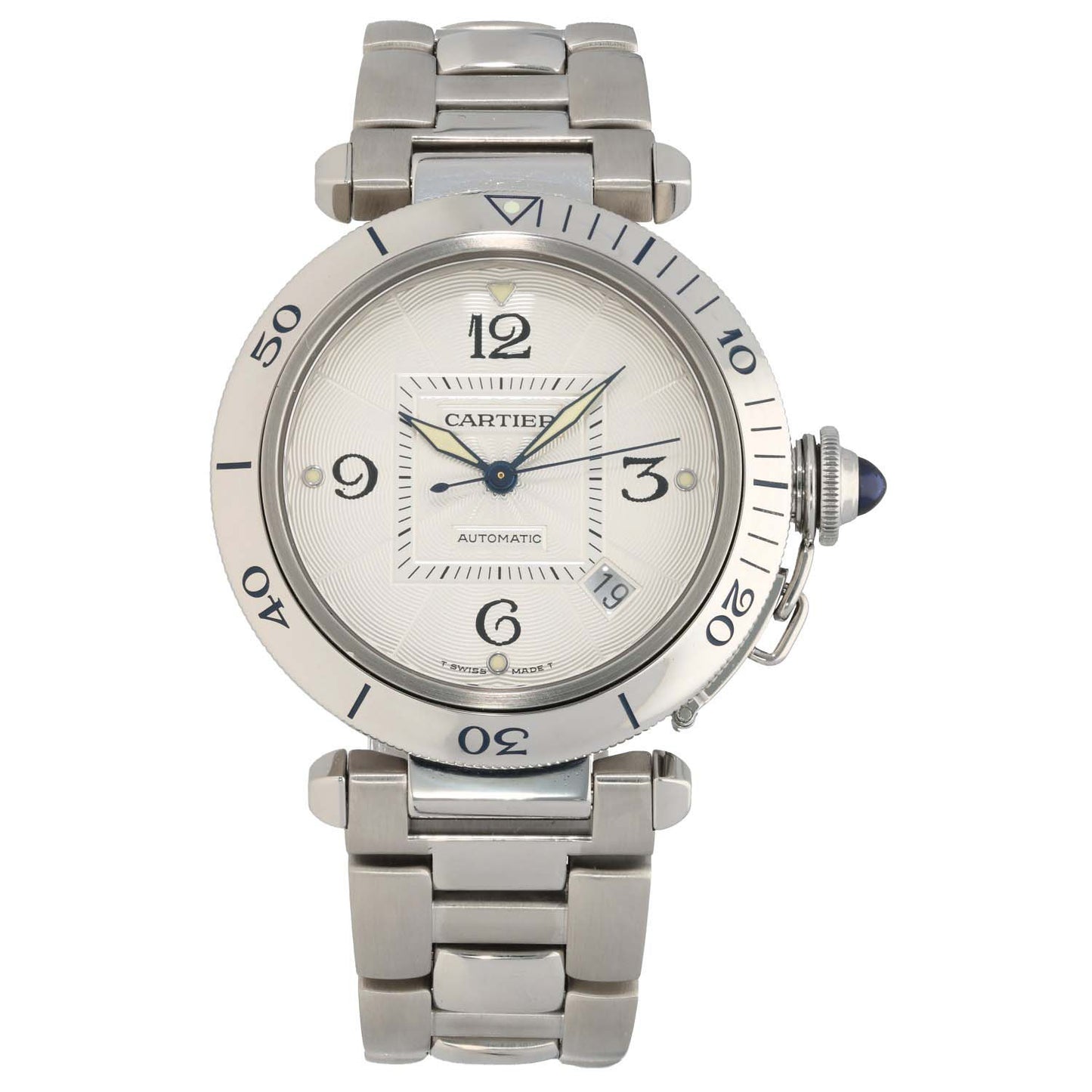 Cartier Pasha W31031H3 38mm Stainless Steel Watch