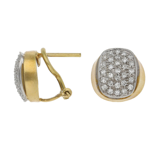 18ct Gold 0.58ct Diamond Dress/Cocktail Earrings