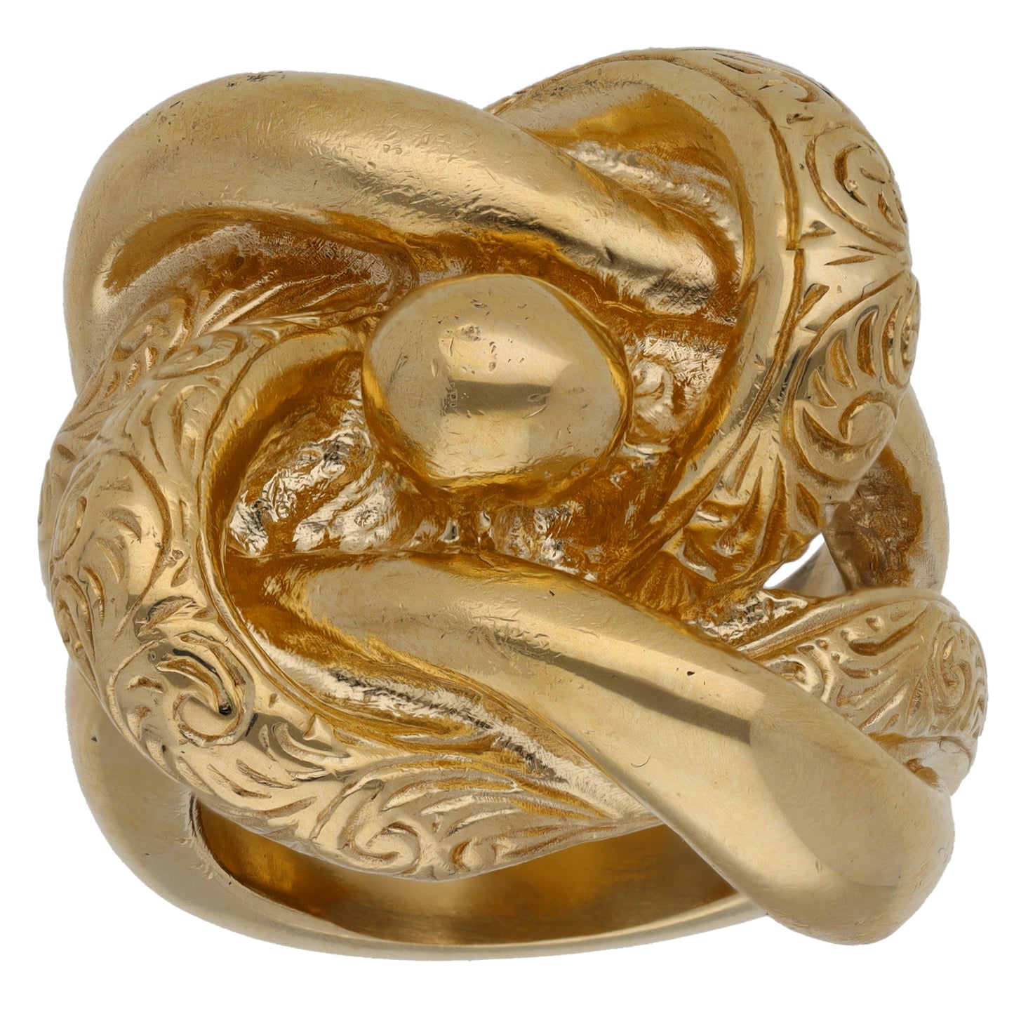 9ct Gold Knot Ring Size Z