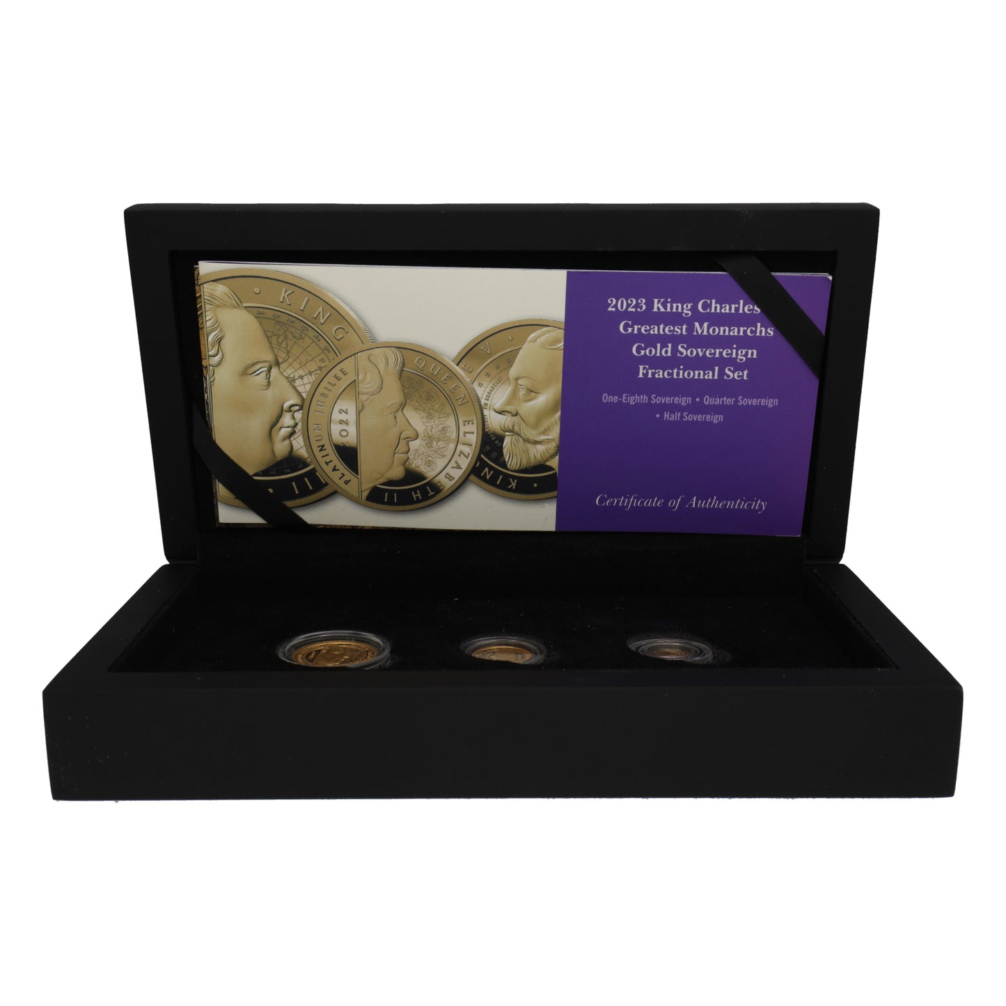 22ct Gold King Charles III Greatest Monarchs Sovereign Coin Set 2023