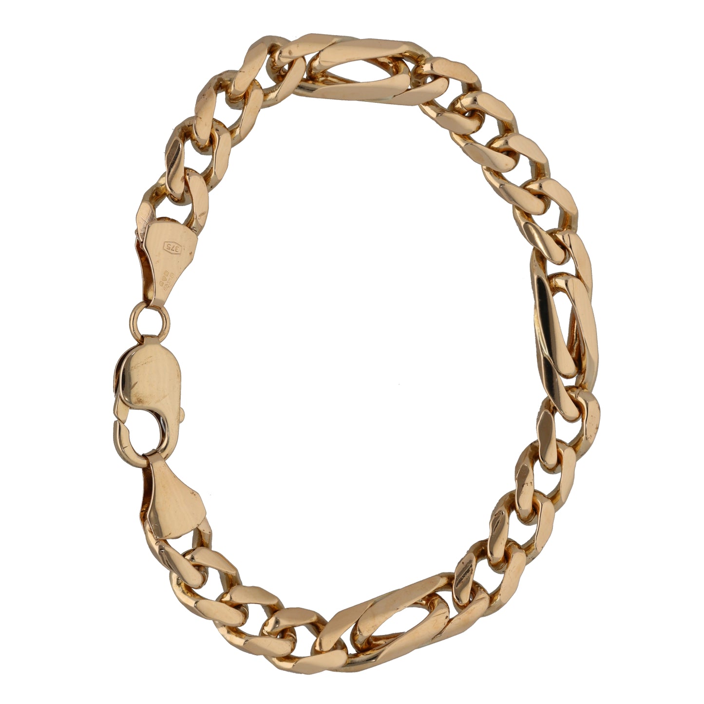 9ct Gold Figaro Bracelet