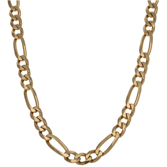 9ct Gold Figaro Chain 22"