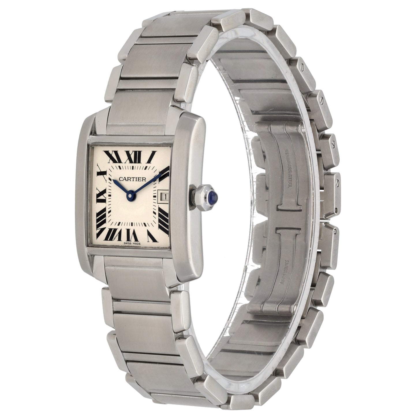 Cartier Tank Francaise 2465 25mm Stainless Steel Watch