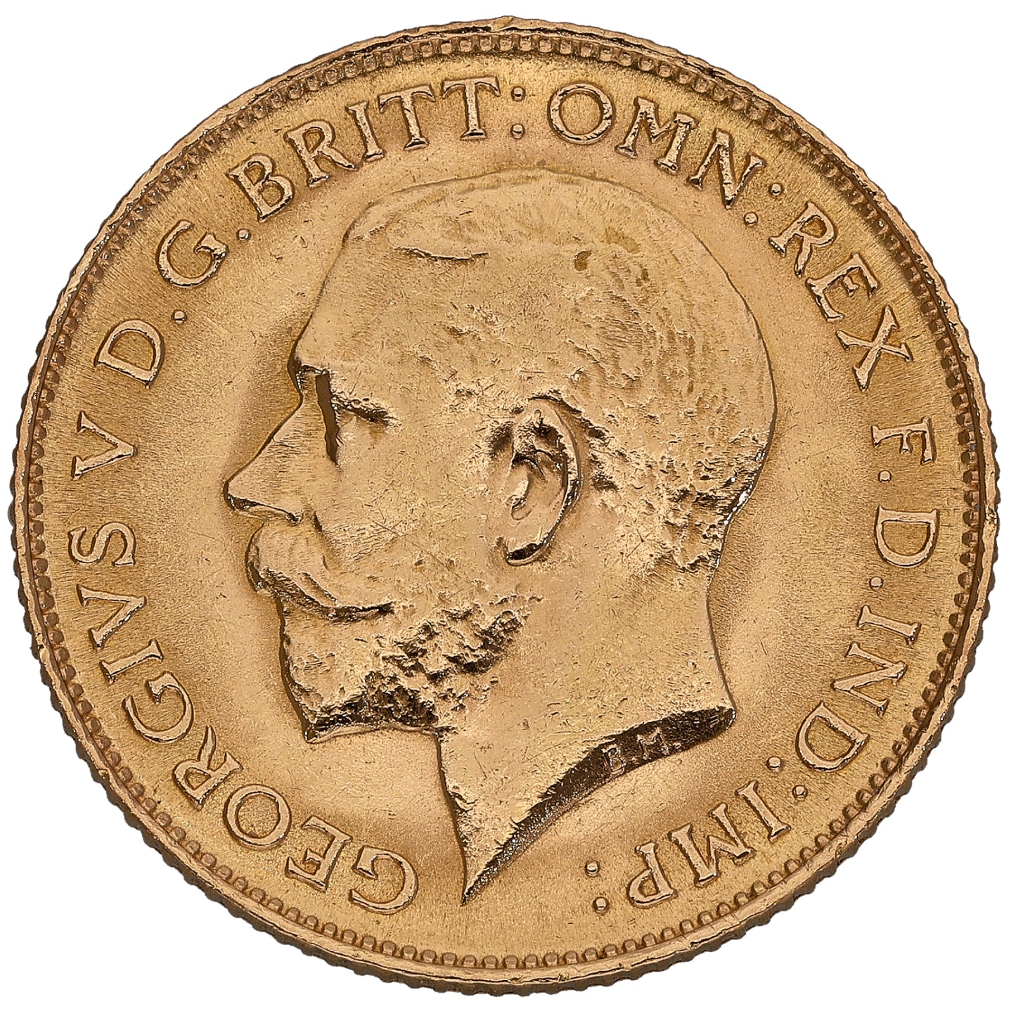 22ct Gold King George V Half Sovereign Coin 1913