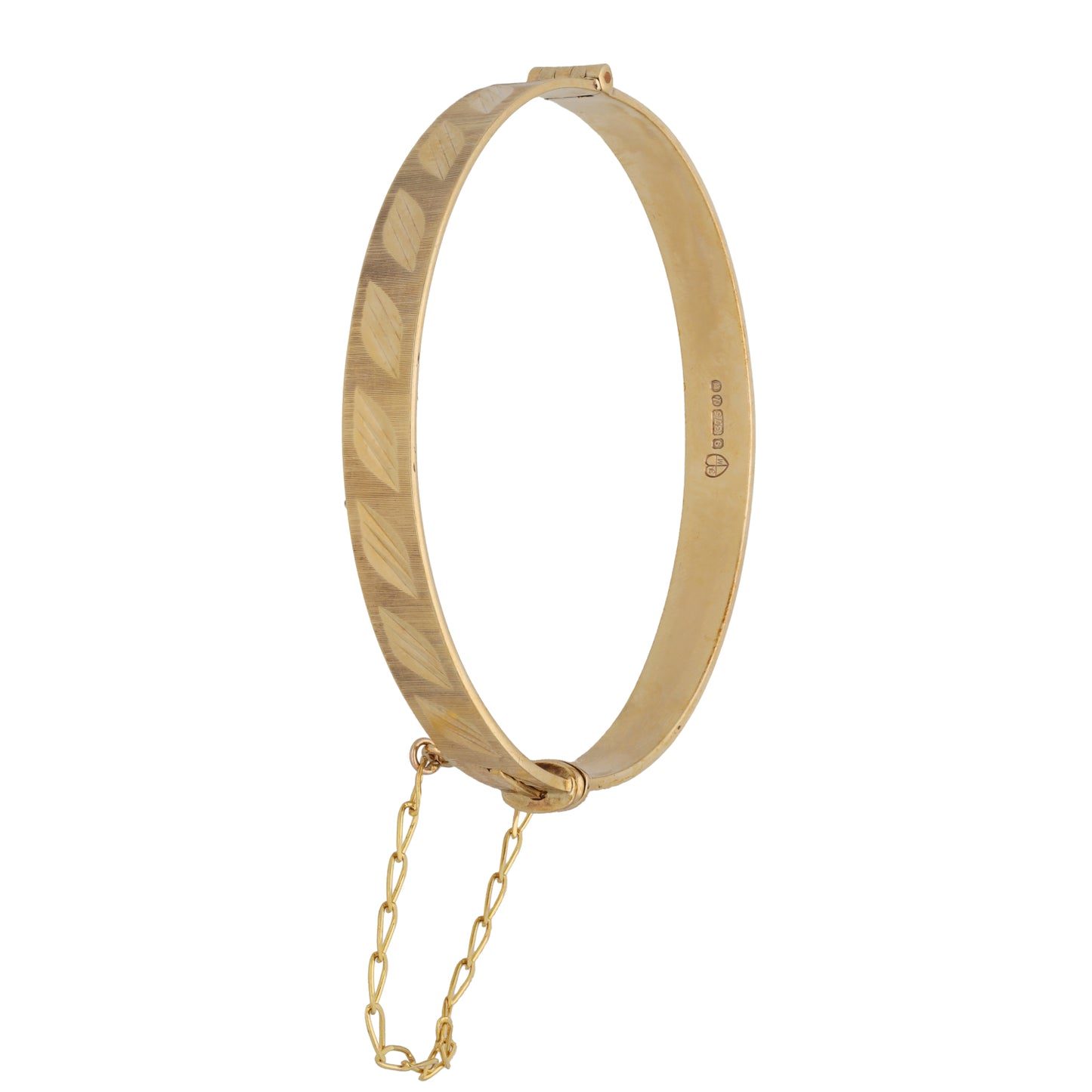 9ct Gold Hinged/Clasp Bangle