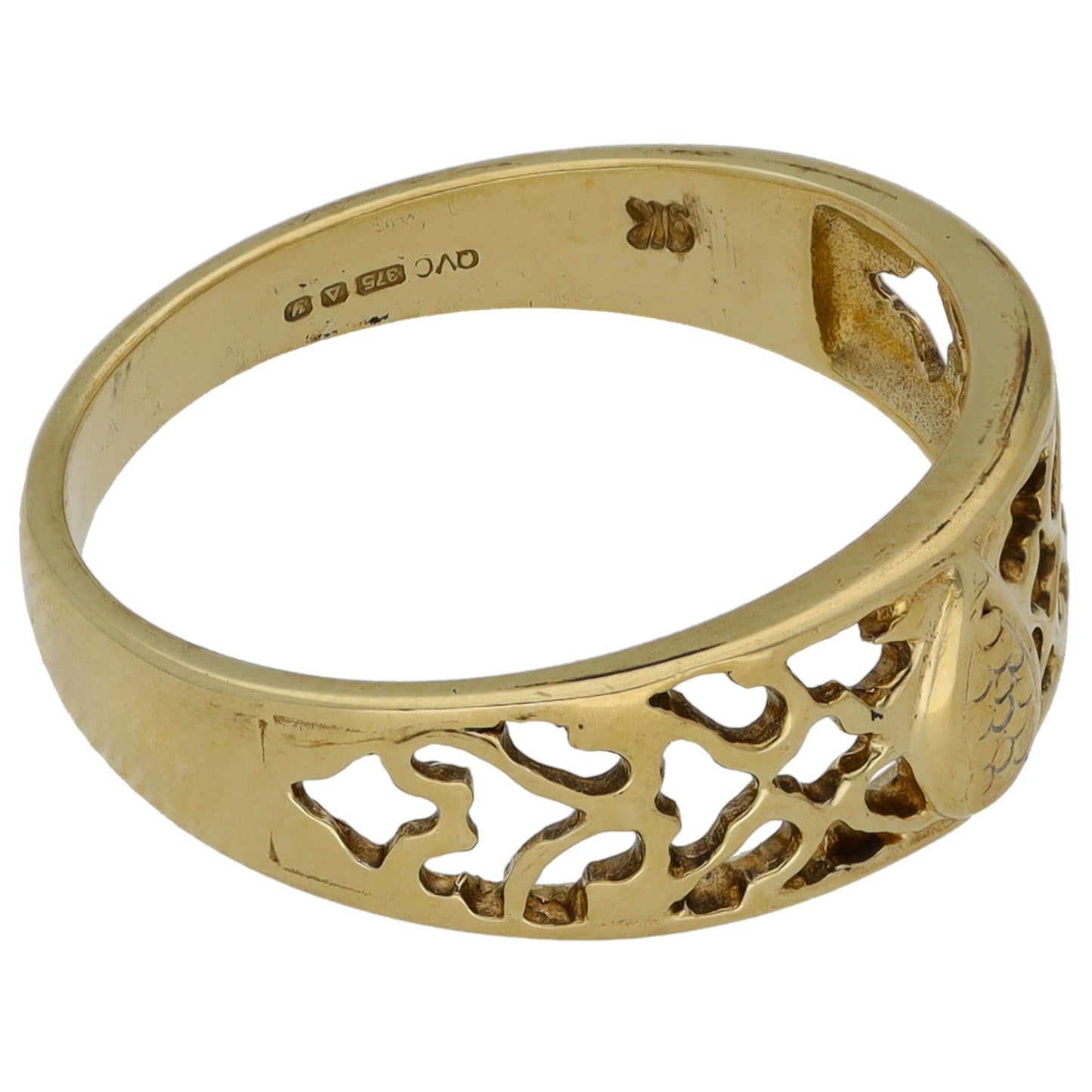 9ct Gold Alternative Ring Size L