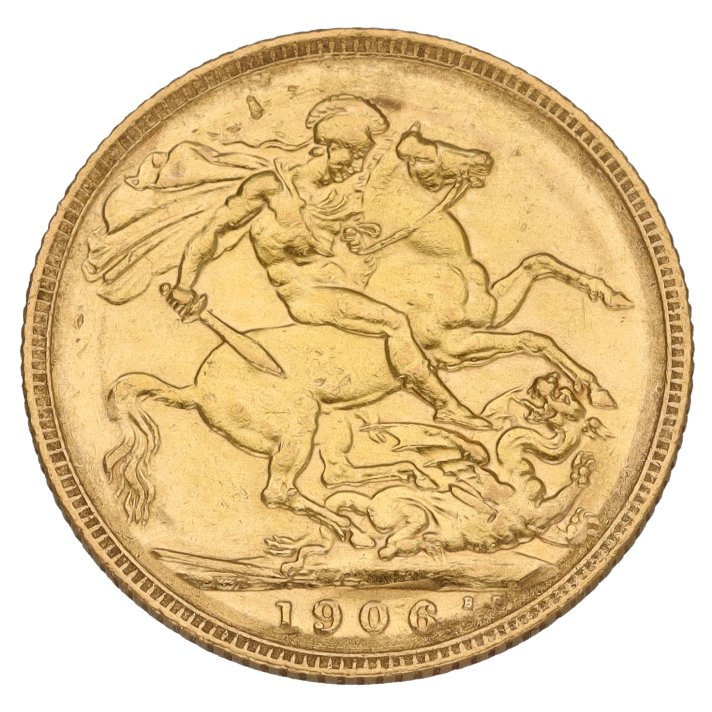 22ct Gold King Edward VII Full Sovereign Coin 1906