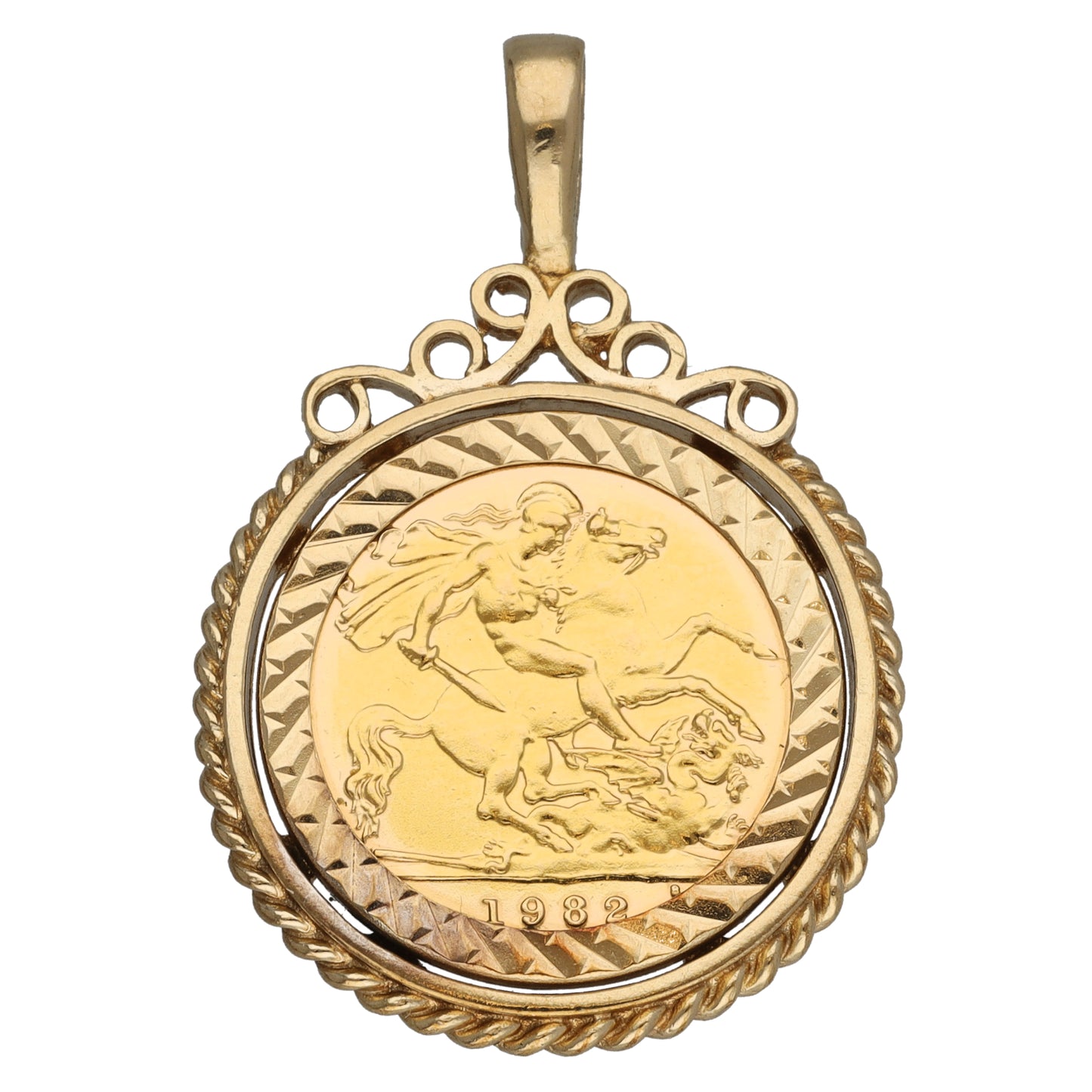 9ct Gold Coin Pendant