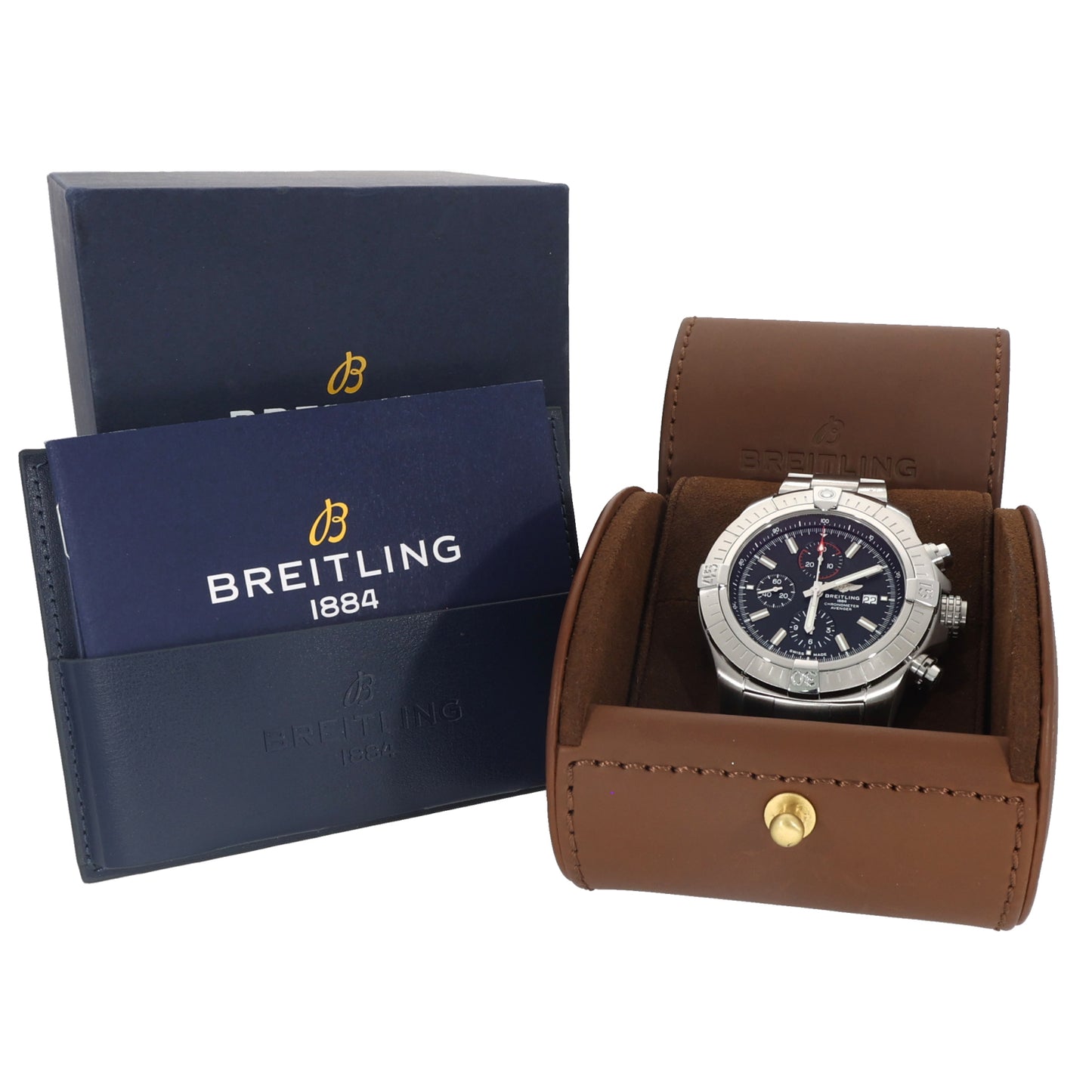 Breitling Super Avenger A13375 48mm Stainless Steel Watch
