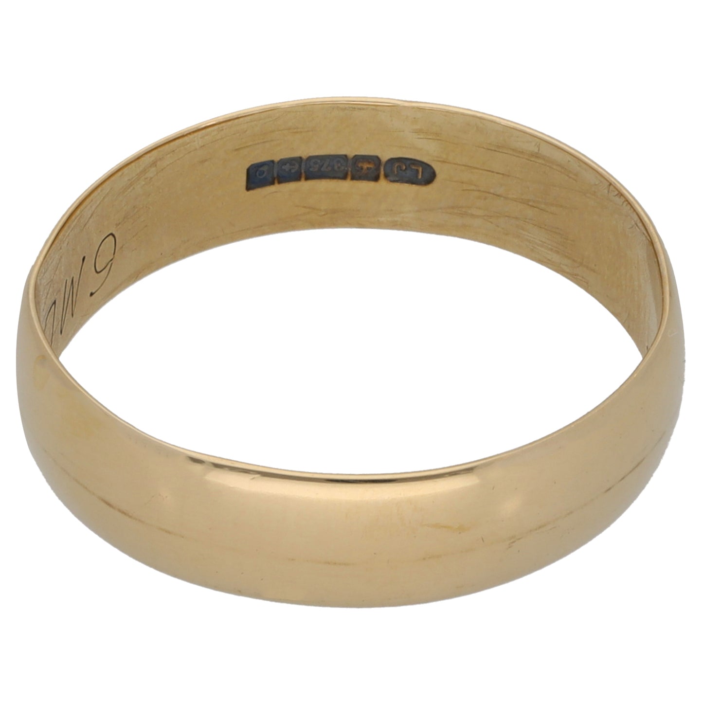 9ct Gold Plain Wedding Ring Size U