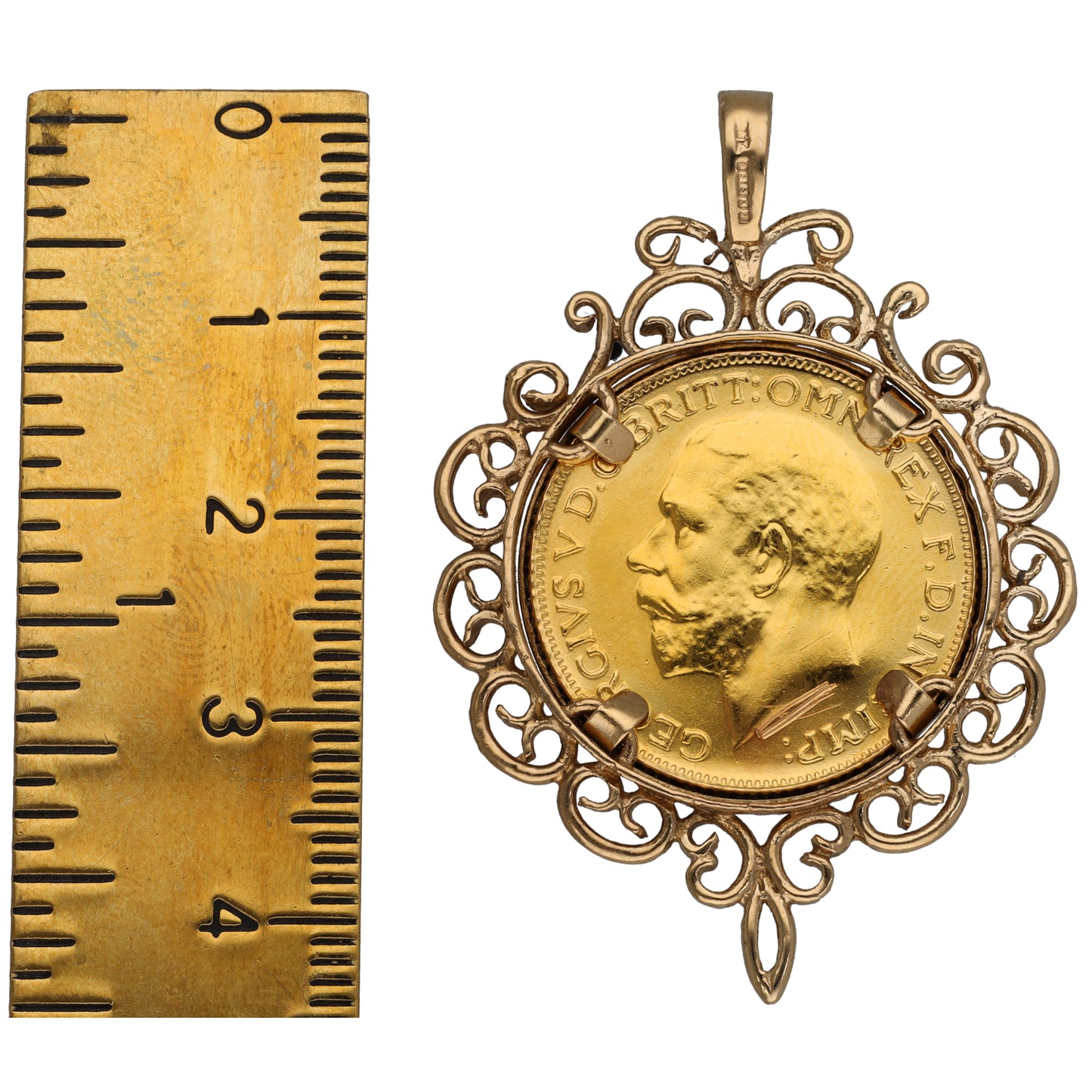 9ct Gold Full Sovereign Coin Pendant