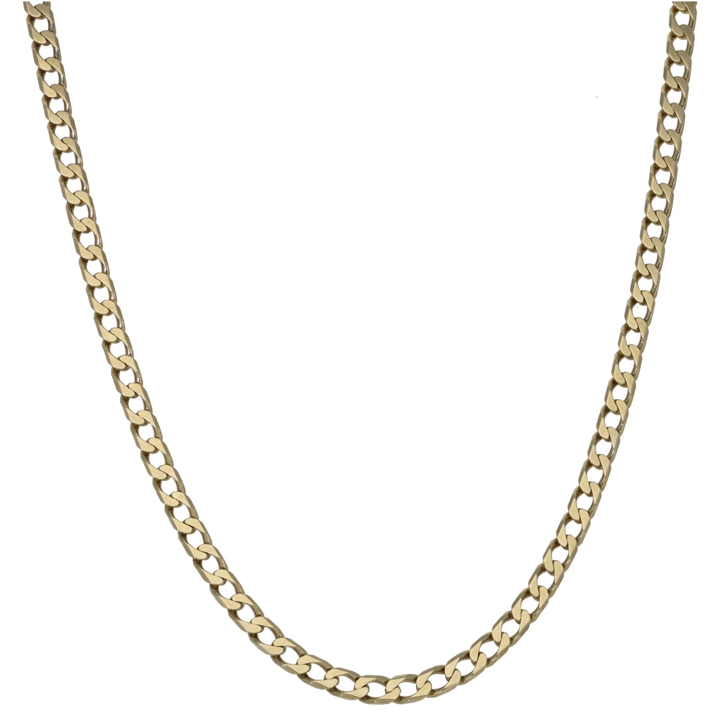 9ct Gold Curb Chain 19"