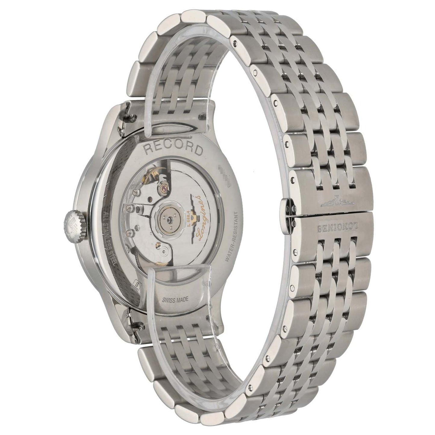 Longines Record L2.821.4 40mm Stainless Steel Watch