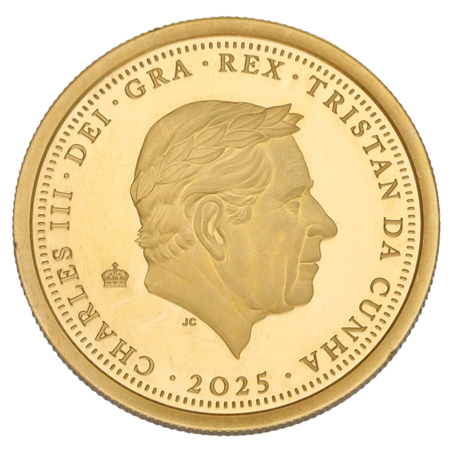 22ct Gold King Charles III Half Laurel Coin 2025