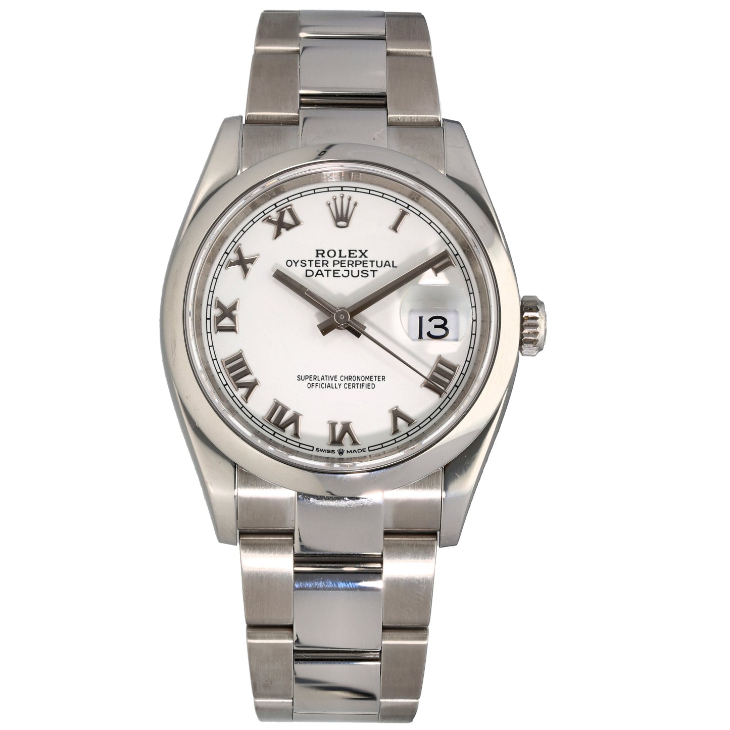 Rolex Datejust 126200 36mm Stainless Steel Watch
