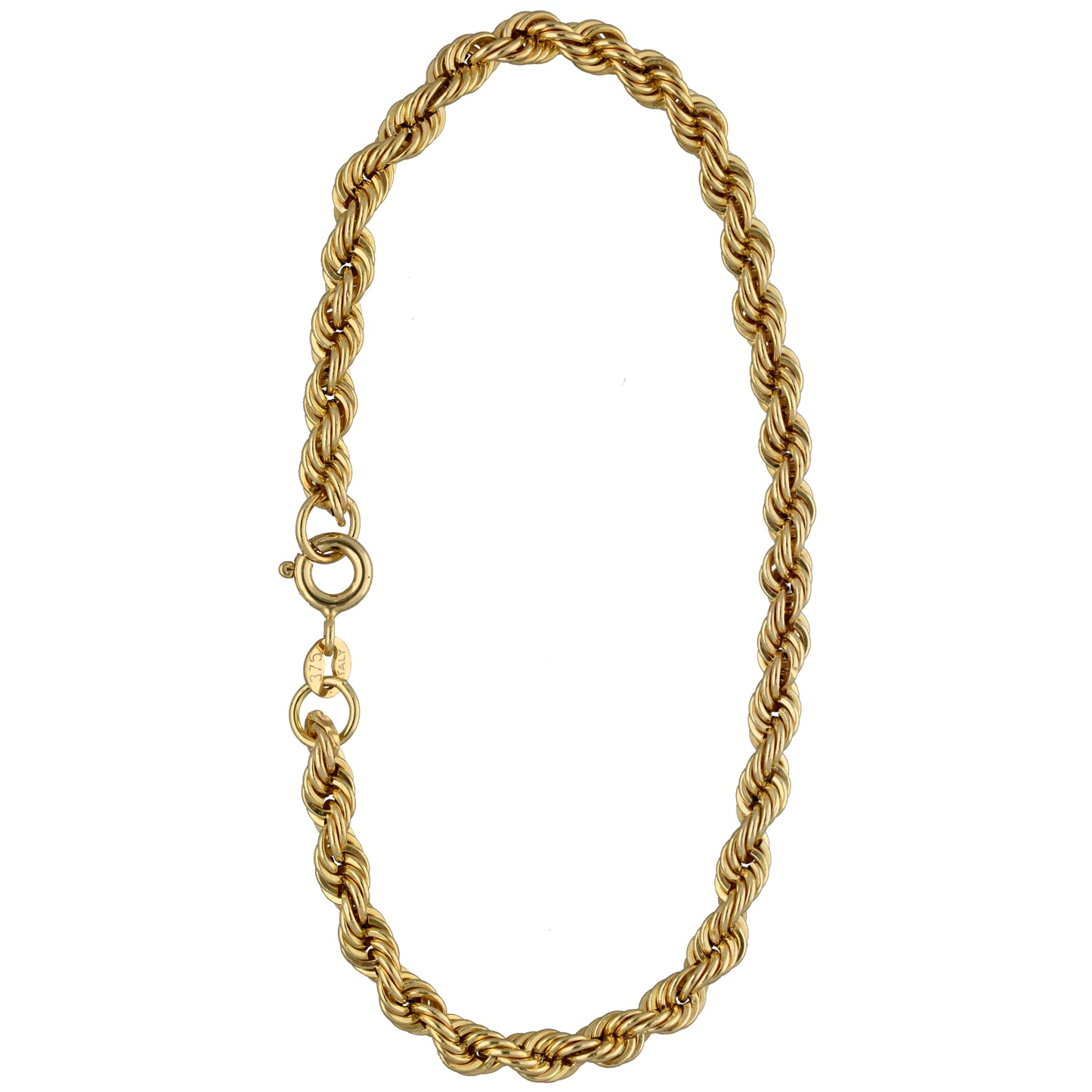 9ct Gold Rope Bracelet