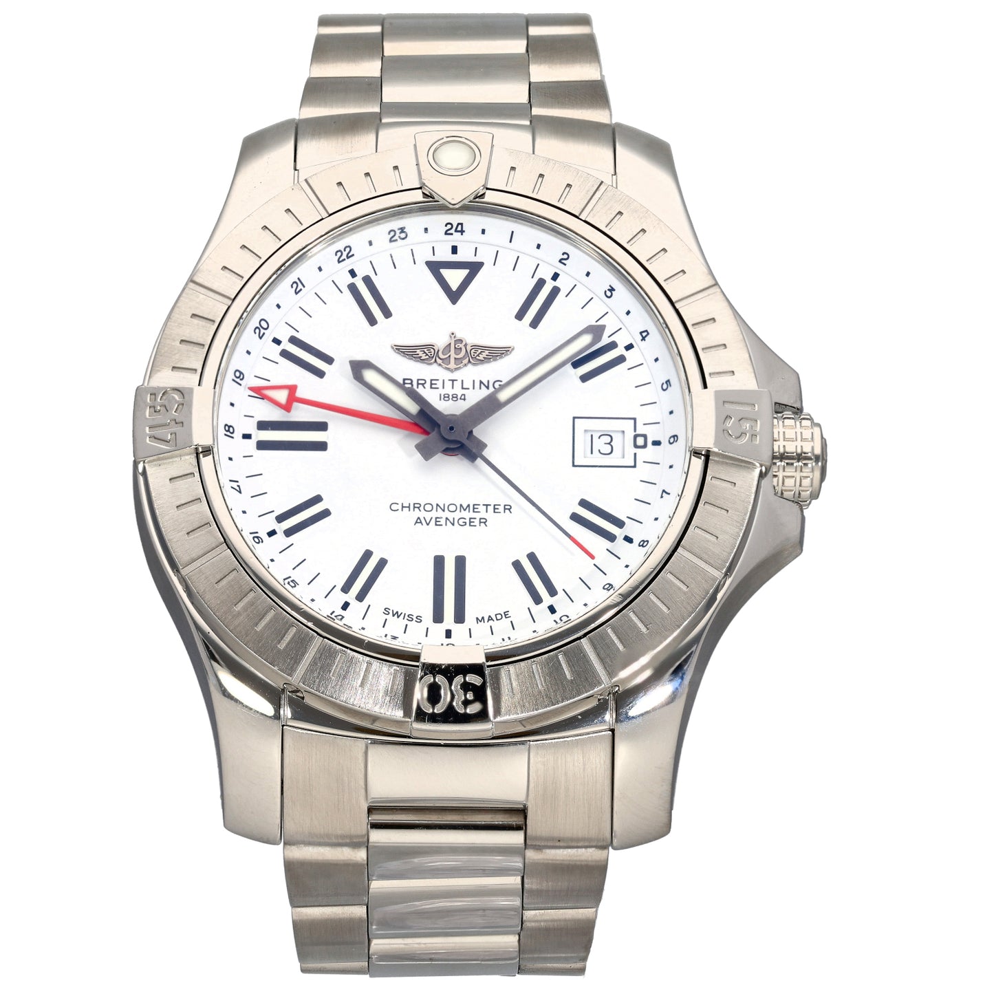 Breitling Avenger GMT 45 A32397 43mm Stainless Steel Watch