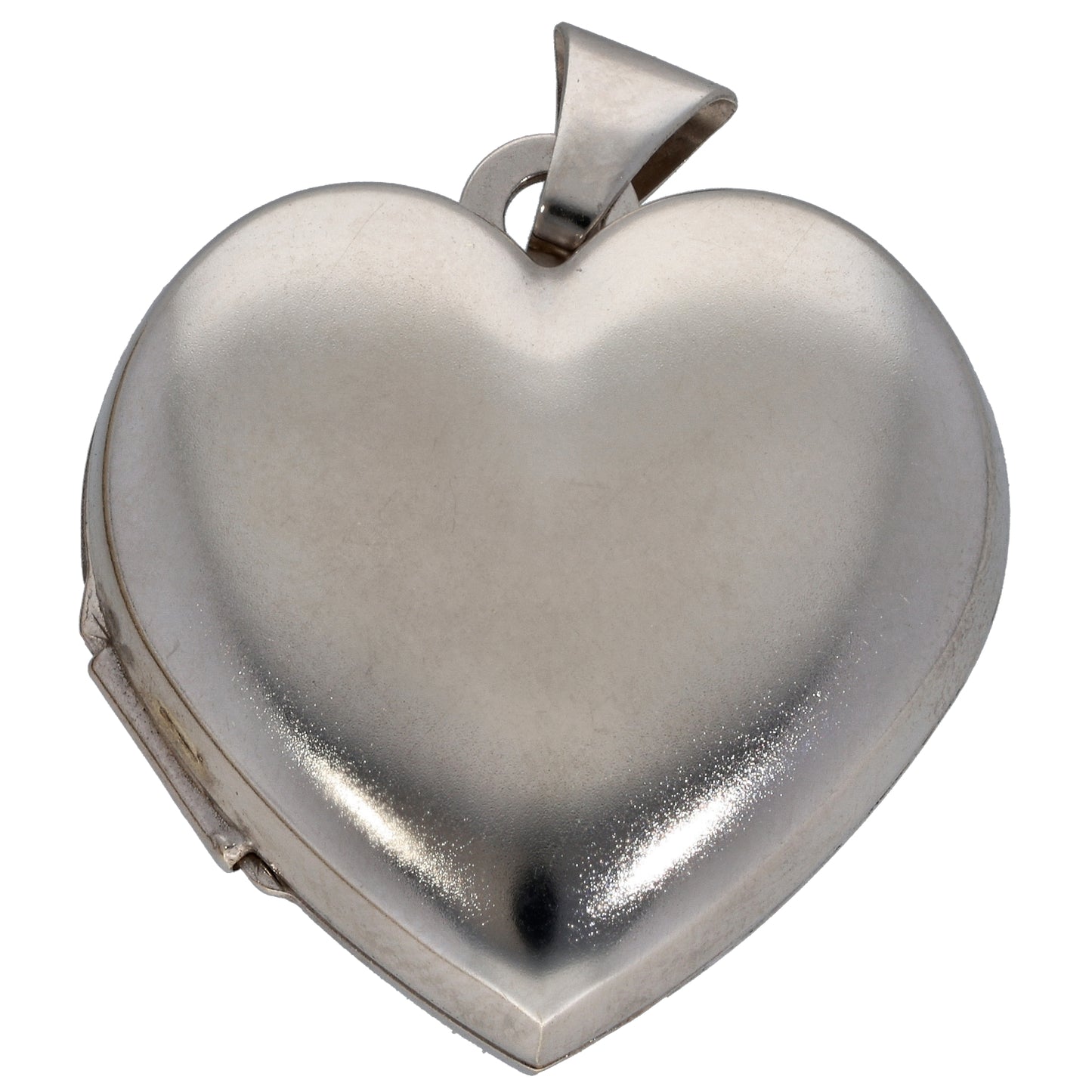 9ct White Gold Heart Pendant