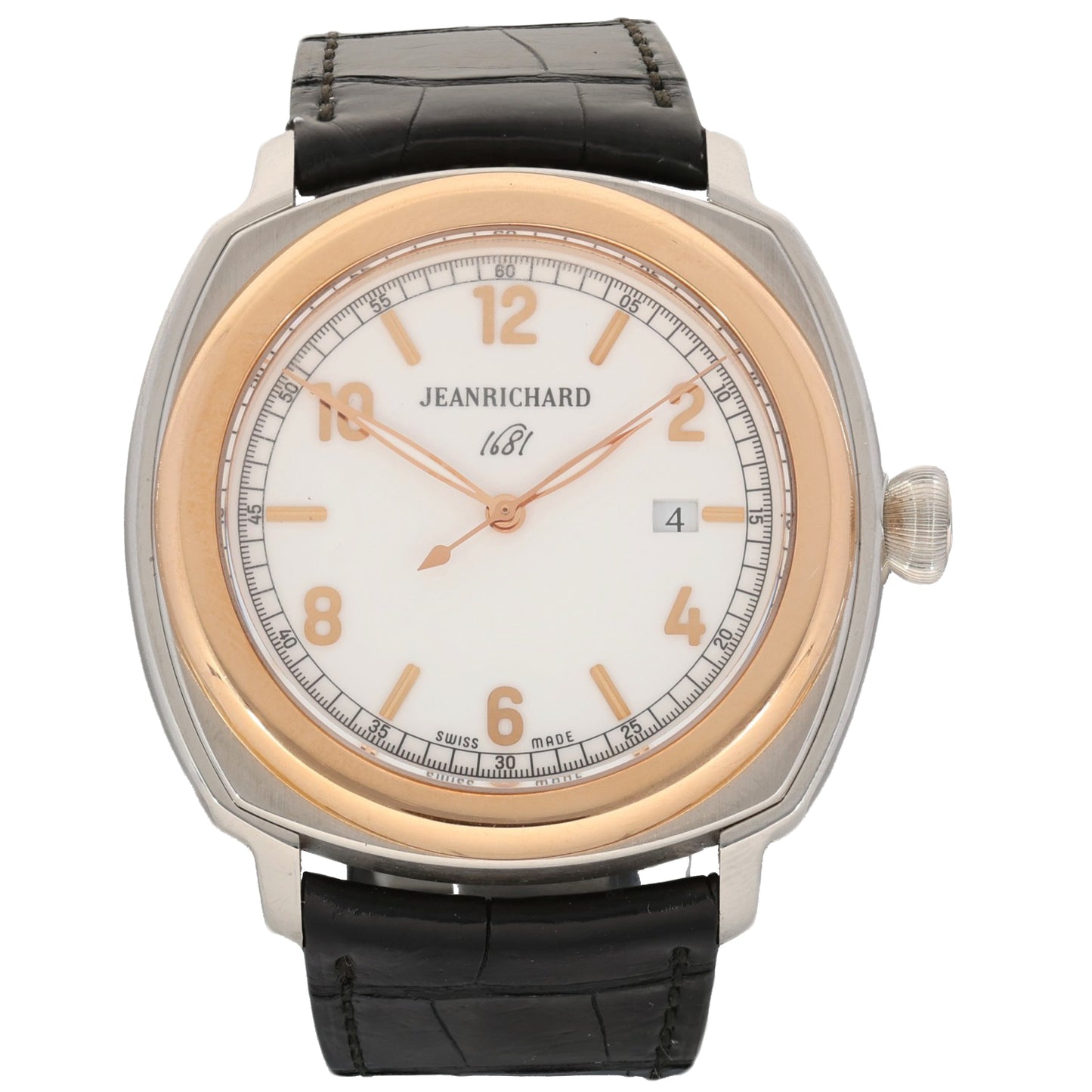 JeanRichard 1681 Central Seconds 60320-02 44mm Bi-Colour Watch