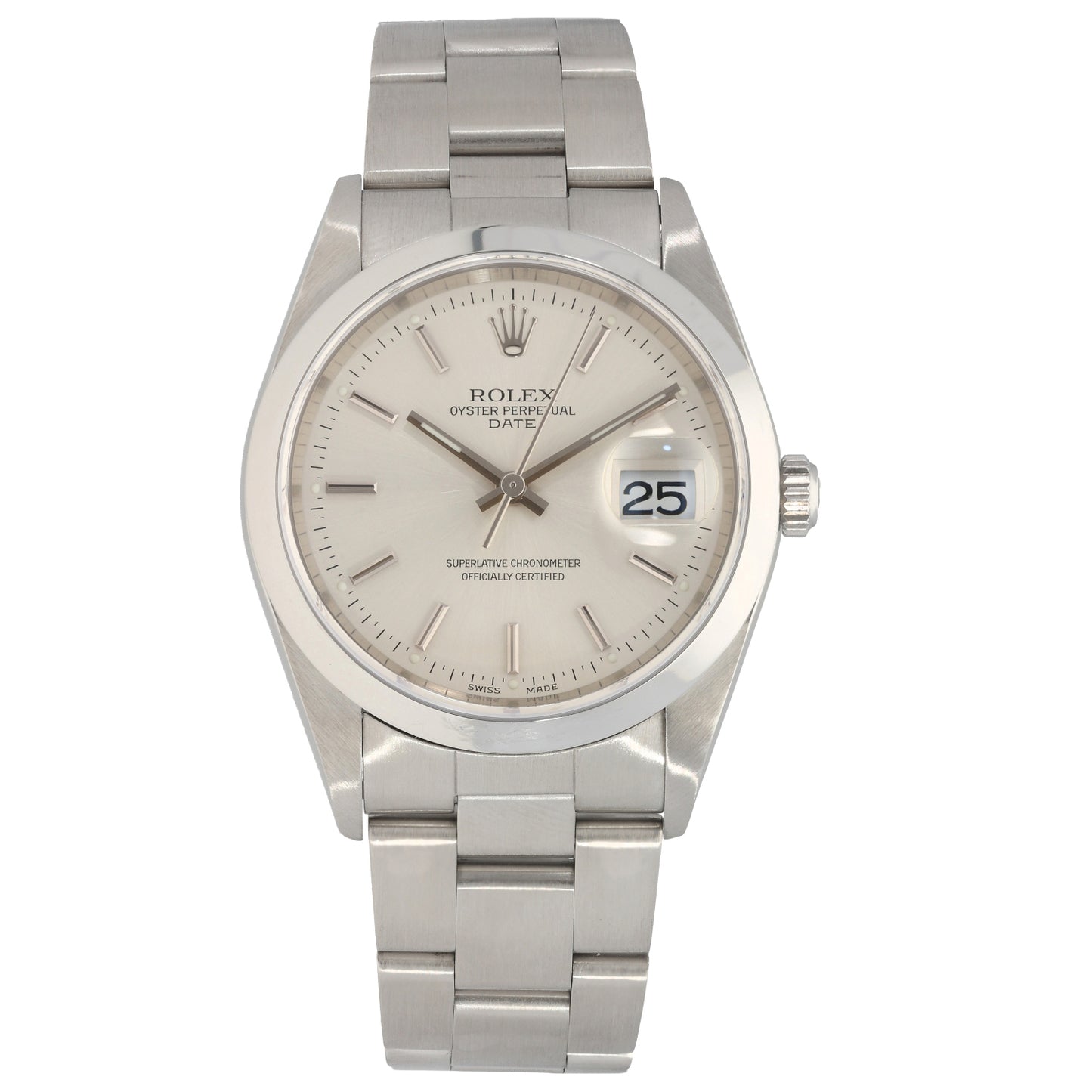 Rolex Date 15200 34mm Stainless Steel Watch