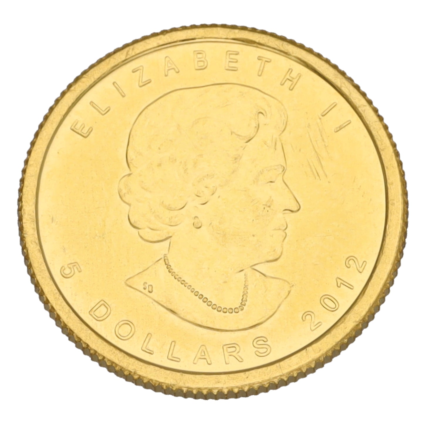 24ct Gold Canada Maple 1/10 OZ Coin 2012