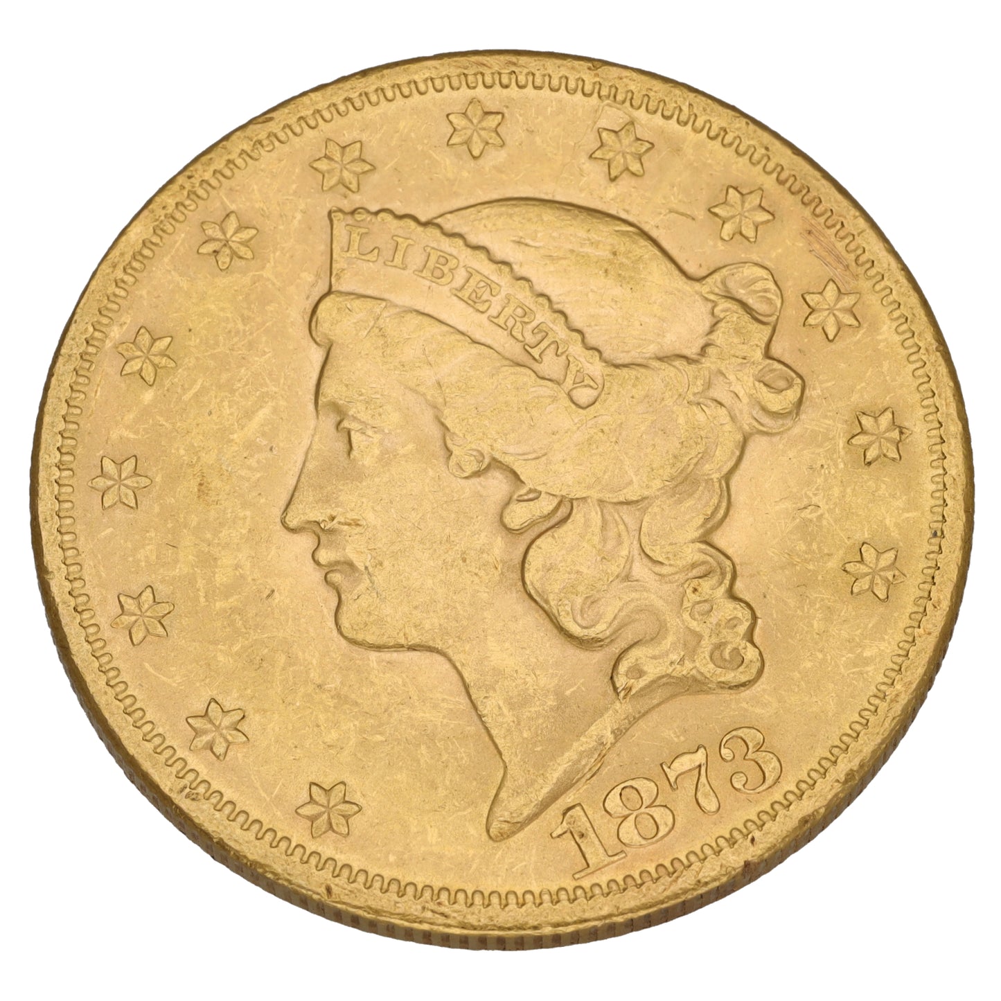22ct Gold USA Liberty Head 1 OZ Coin 1873