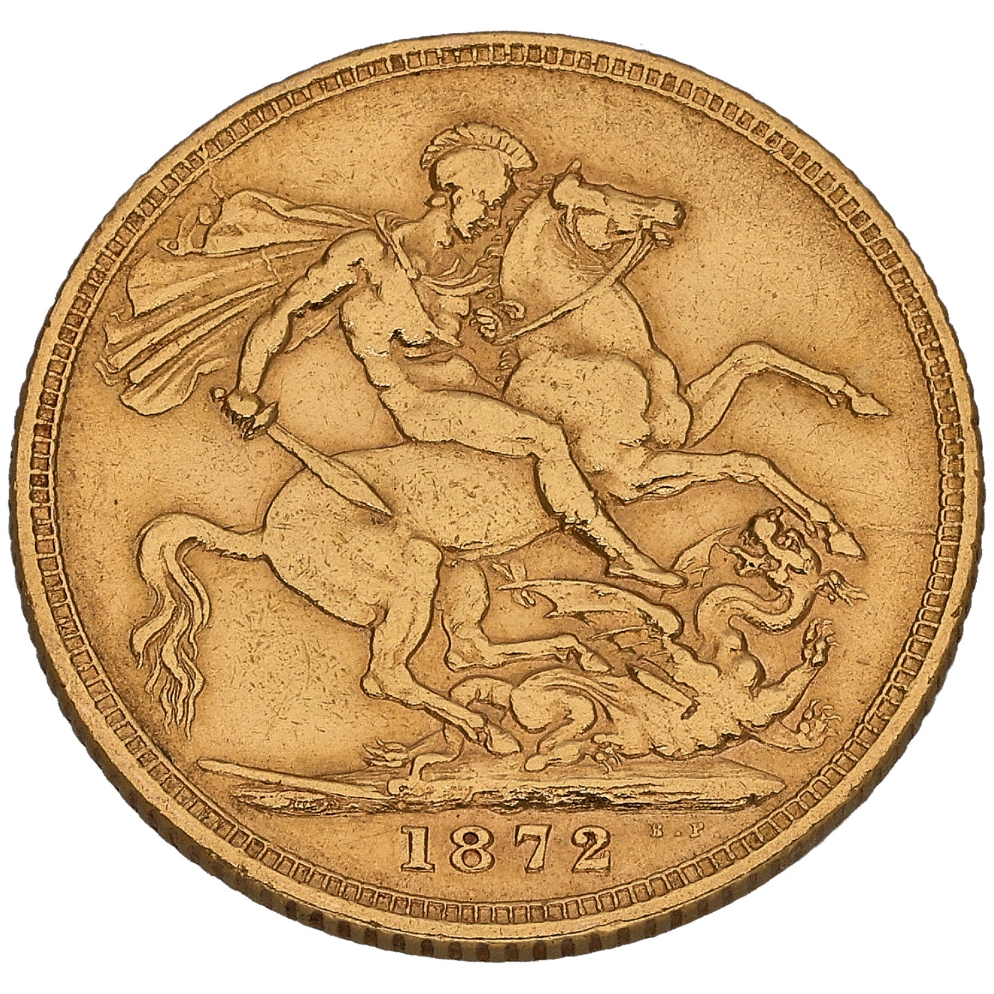 22ct Gold Queen Victoria Full Sovereign Coin 1872