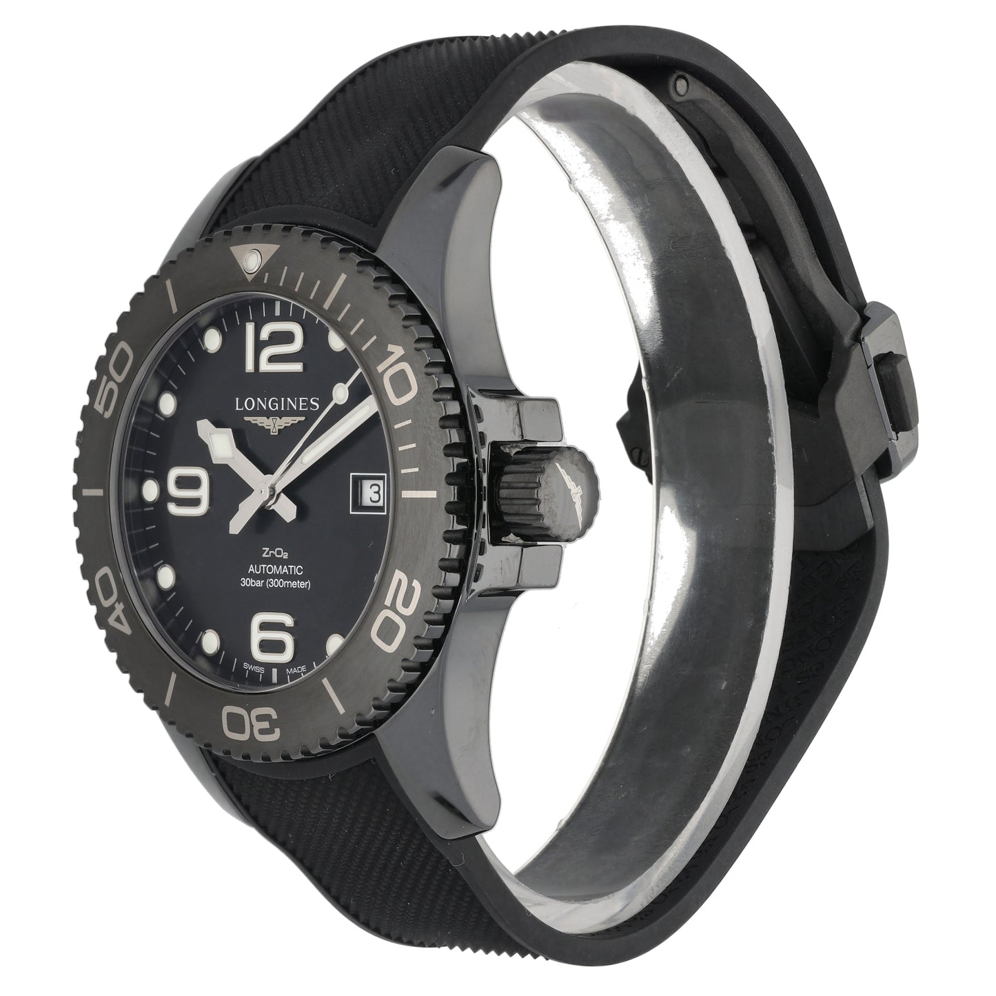 Longines Hydro Conquest l3.784.4 43mm Ceramic Watch
