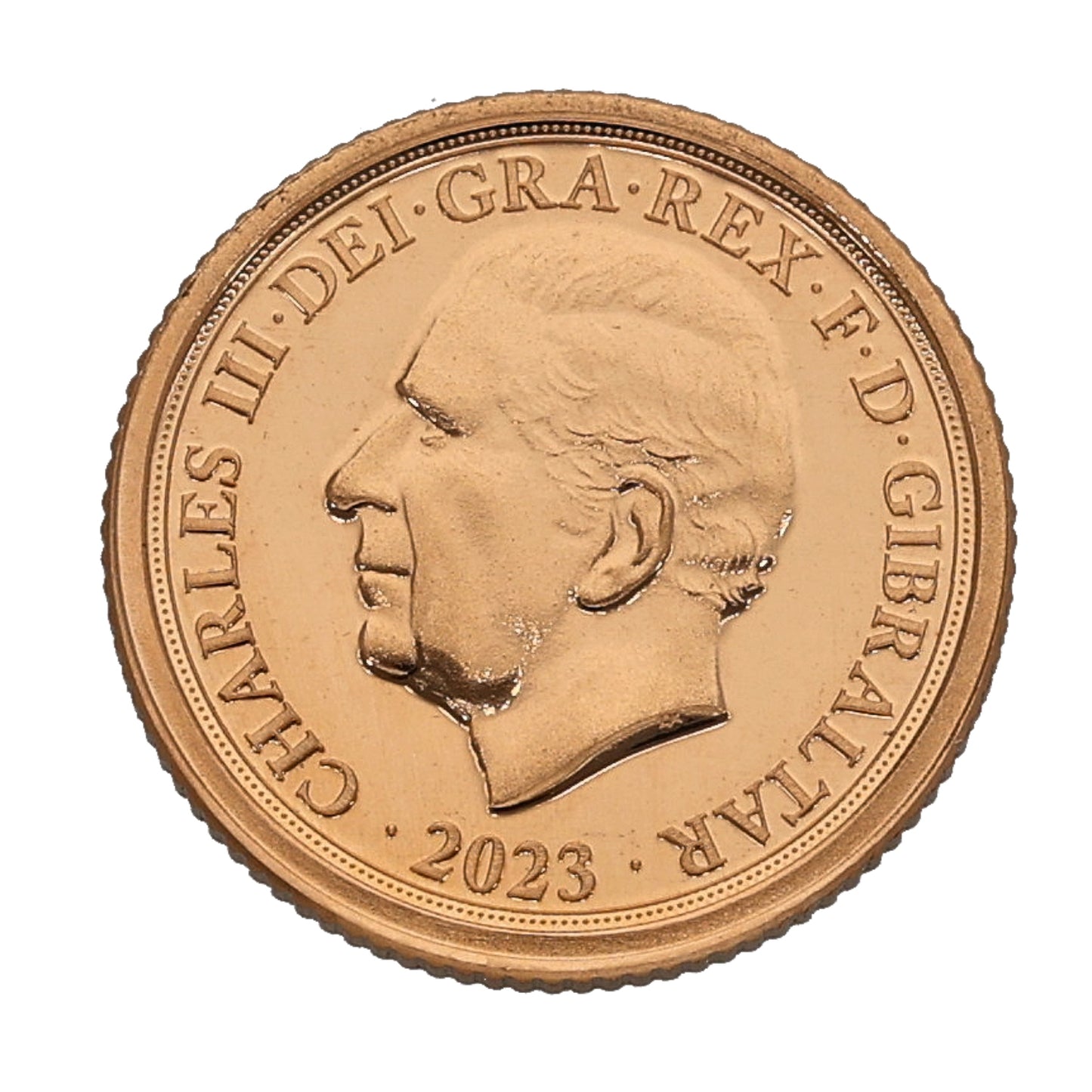 22ct Gold King Charles III Quarter Sovereign Coin 2023
