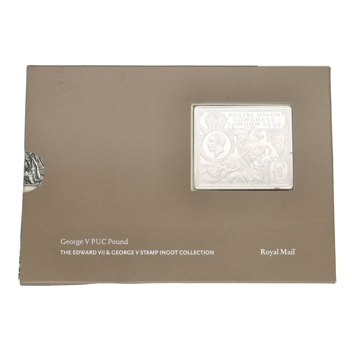 Silver George V Postal Union Congress London Stamp