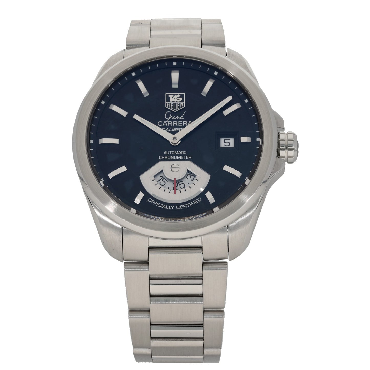Tag Heuer Grand Carrera WAV511A, black dial, 40mm stainless steel case