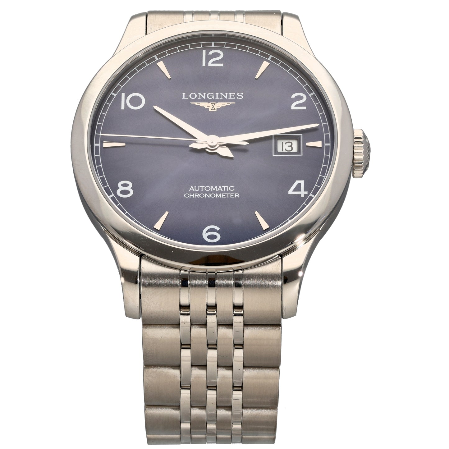 Longines Record L2.820.4 38.5mm Stainless Steel Watch