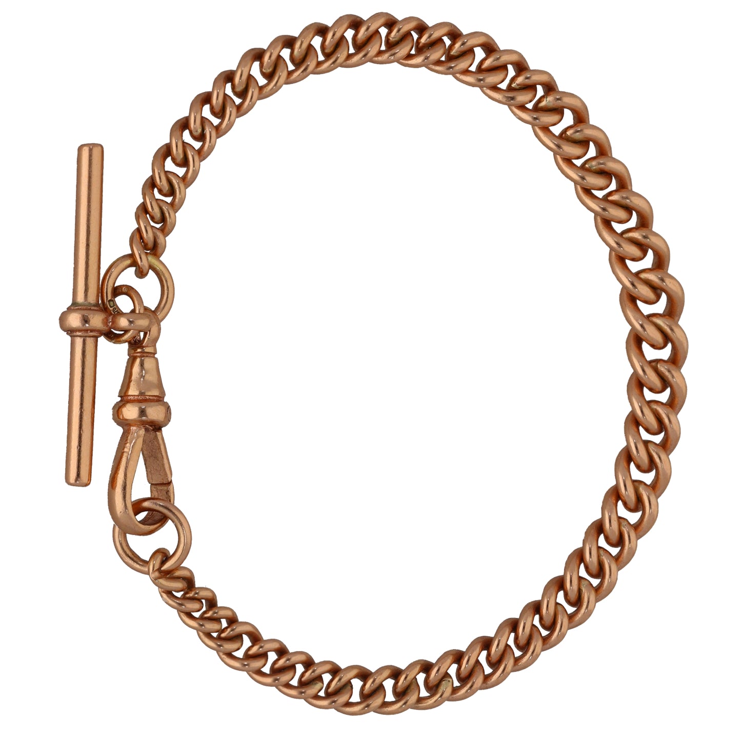9ct Rose Gold Curb Bracelet