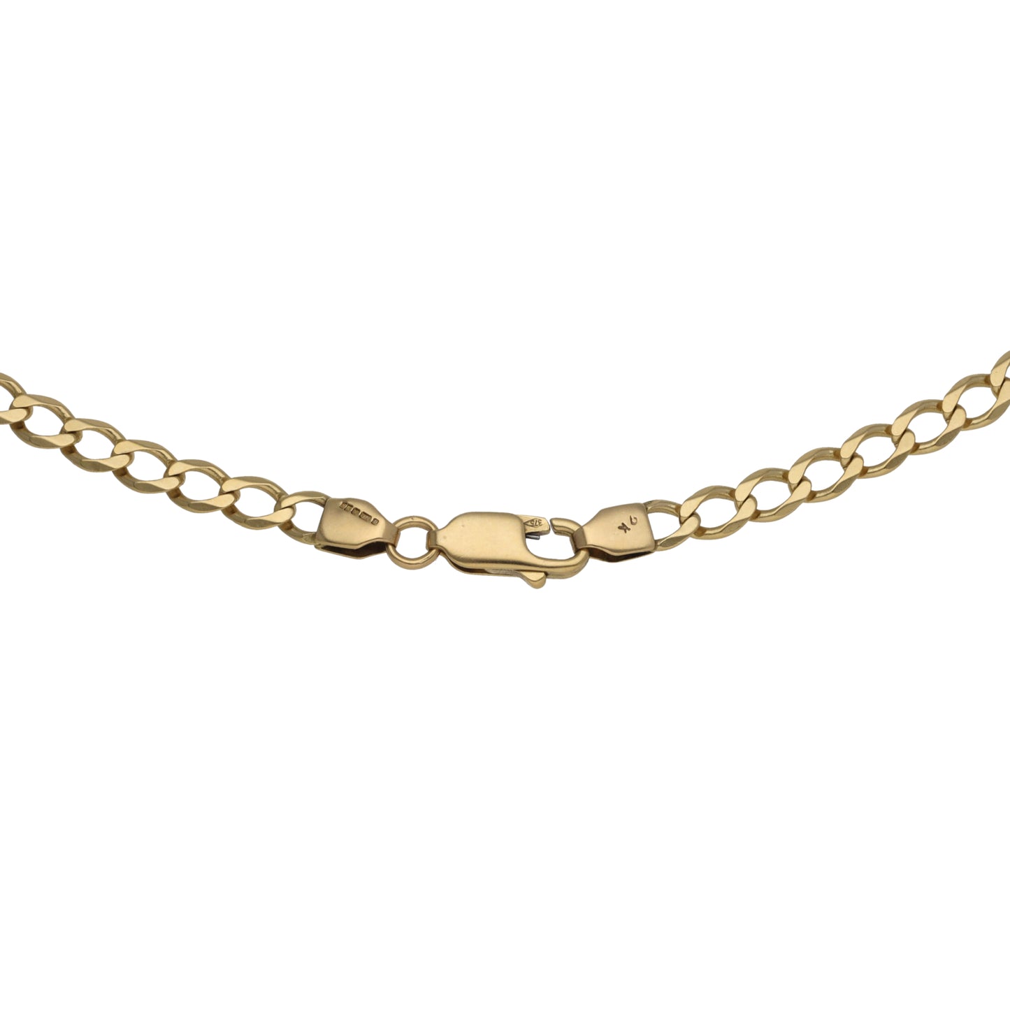 9ct Gold Curb Chain 22"