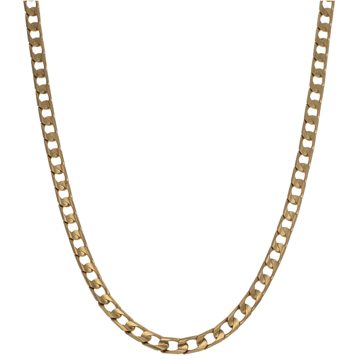 9ct Gold Curb Chain 18"