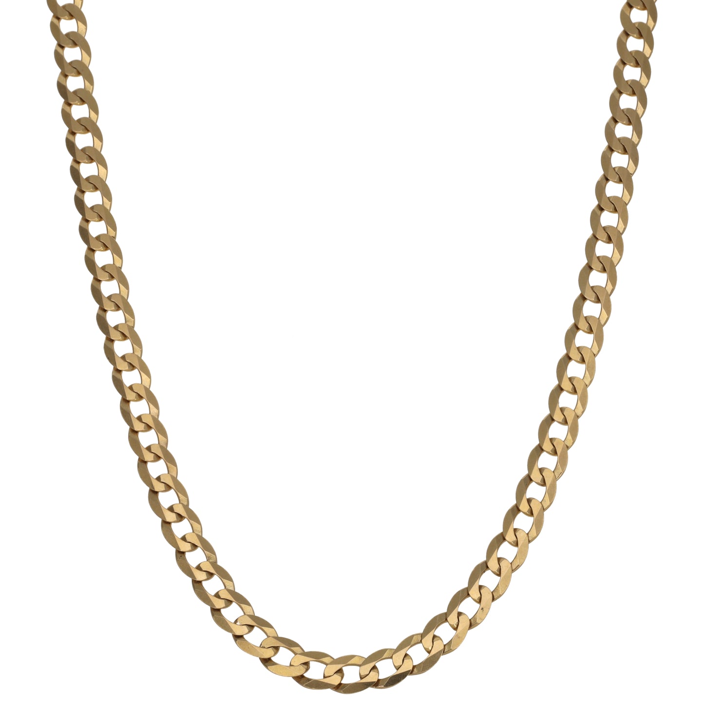 9ct Gold Curb Chain 22"