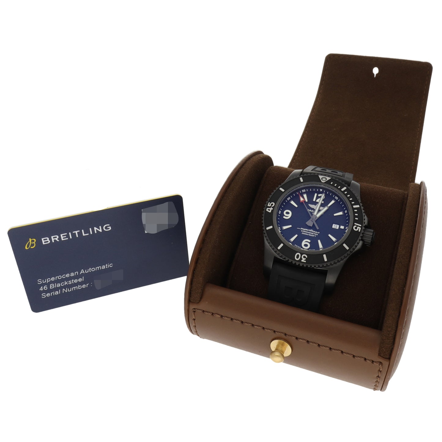 Breitling Superocean M17368 46mm DLC Stainless Steel Watch
