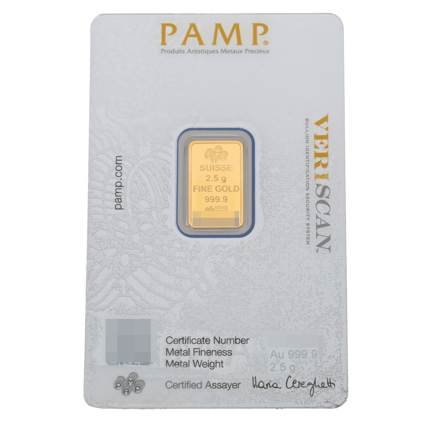24ct 2.5g Gold Bar