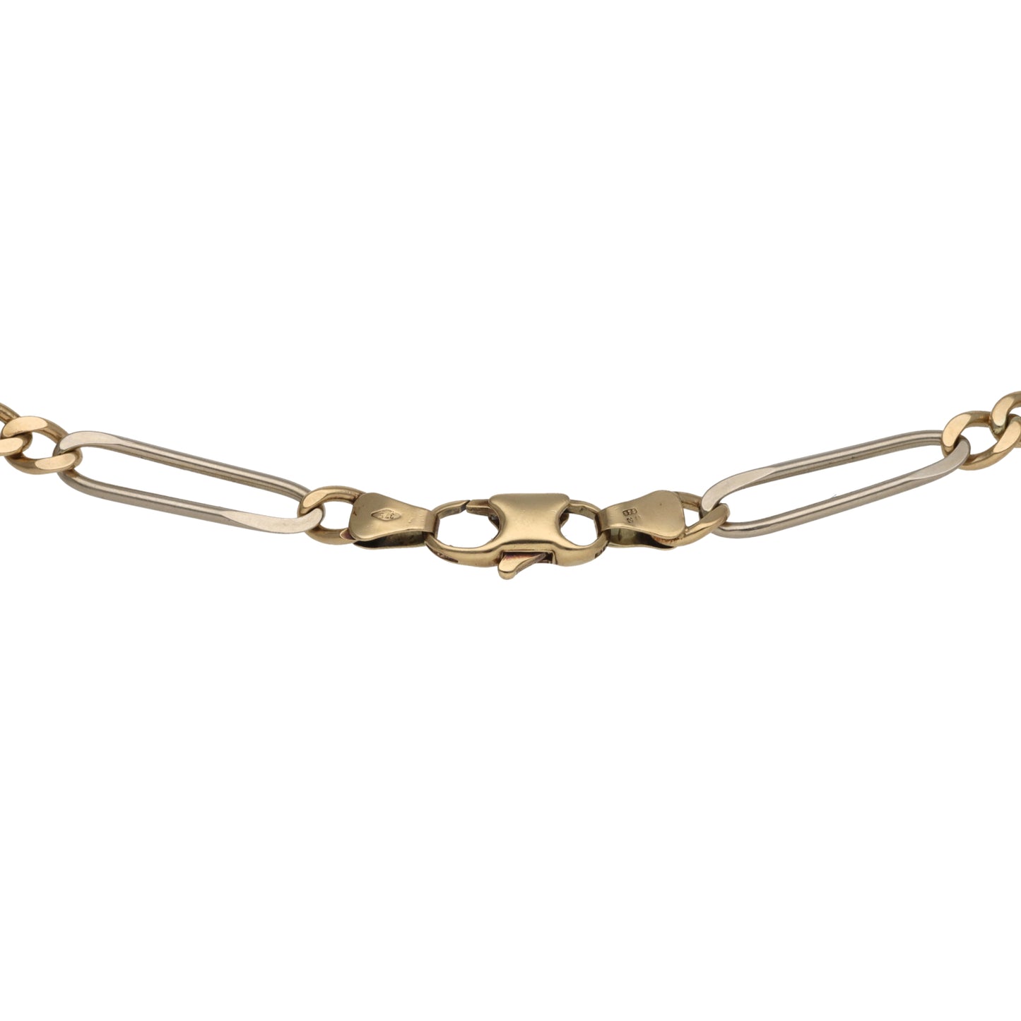 9ct Bicolour Gold Fancy Necklace 20"