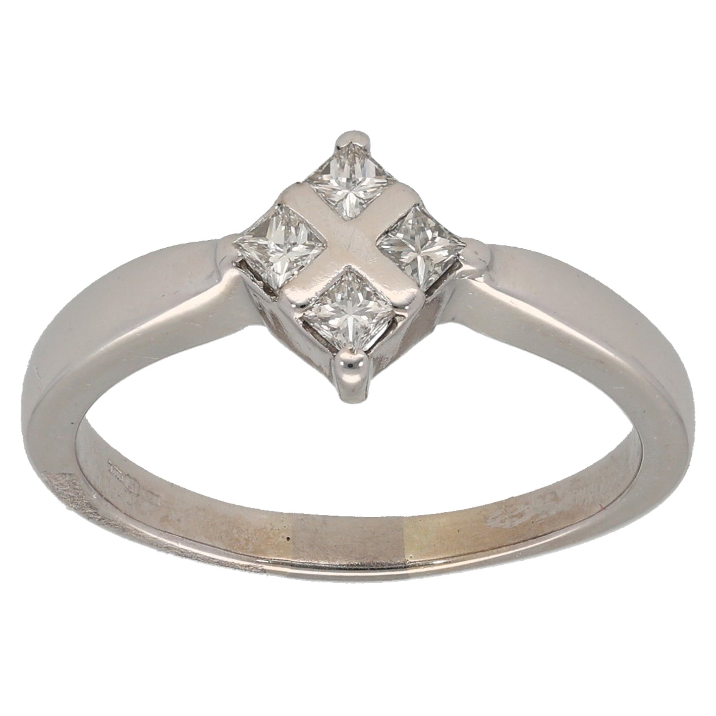 18ct White Gold 0.25ct Diamond Dress/Cocktail Ring Size N