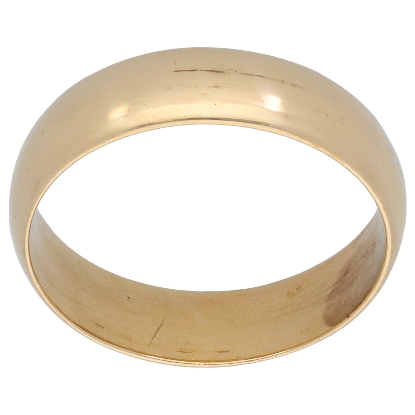 9ct Gold Plain Wedding Ring Size X