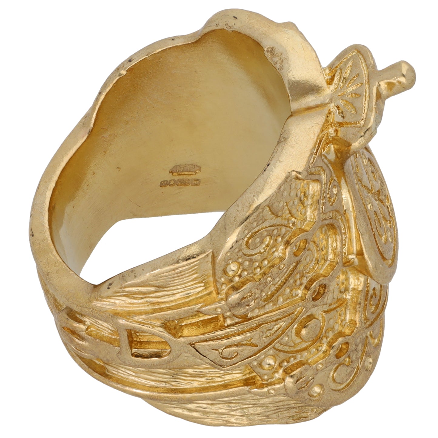 9ct Gold Saddle Ring Size P